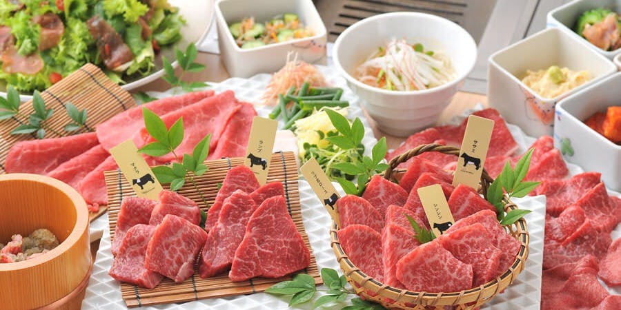 【ランチAコース）】熟成和牛極上部位の焼きすきなど