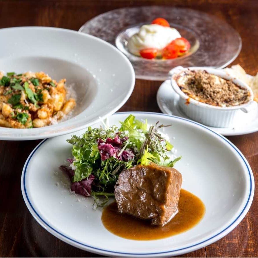 主廚推薦【BRIANZA TOKYO　特別套餐】精選食材，以少量多道享用的全套菜單