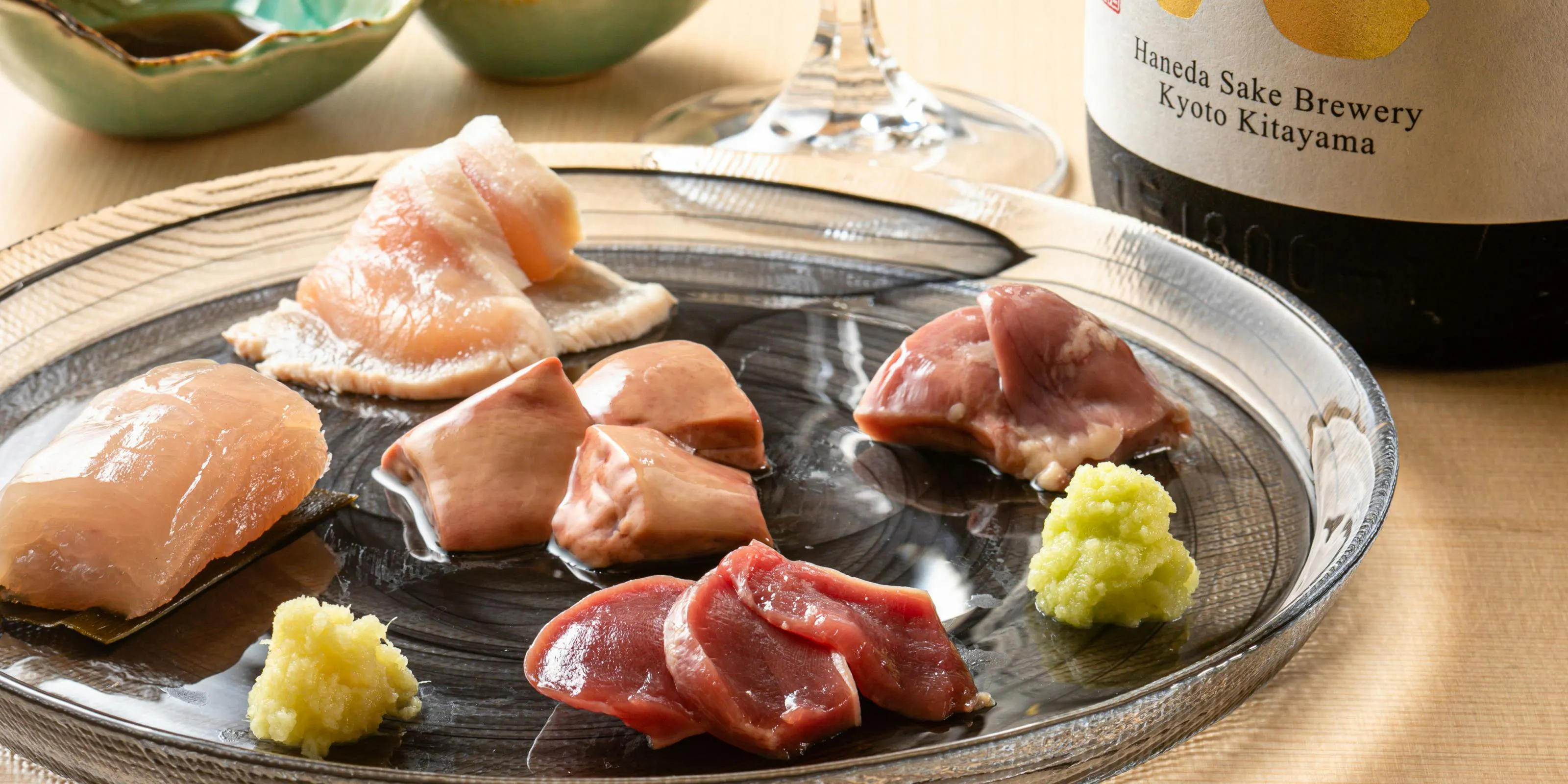 "8 Skewer Course + Assorted Sashimi Set"