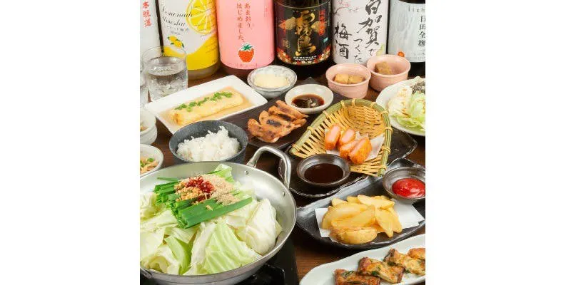 附有牛雜鍋的價格真划算！共9道菜「天神套餐」