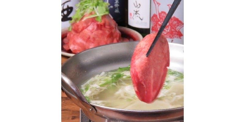 [For 4 or more people] Luxuriously enjoy Sendai specialties with the "Beef Tongue Shabu-shabu Course"