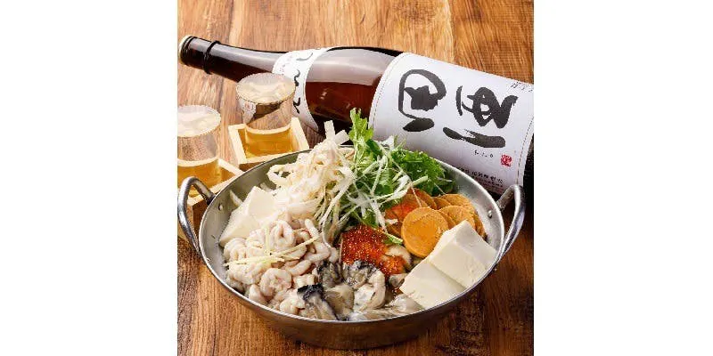 【4名～】圍繞著宮城縣的鄉土鍋！享用極品海鮮高湯的「痛風火鍋套餐」
