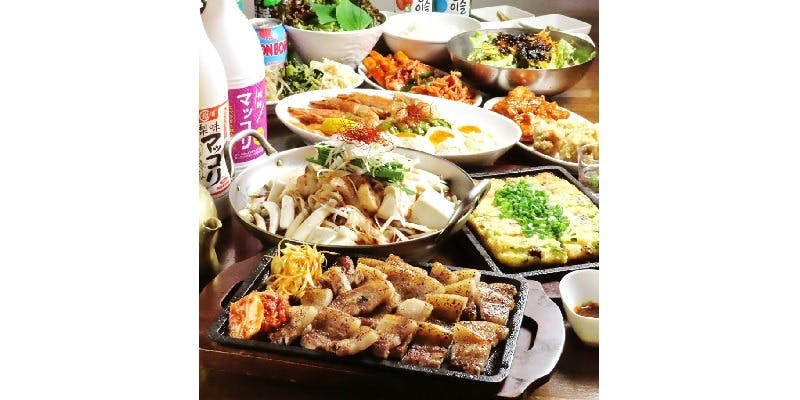 チヂミ、韓国チキン＆もつ鍋…豪華全10品「韓韓プレミアムコース」
