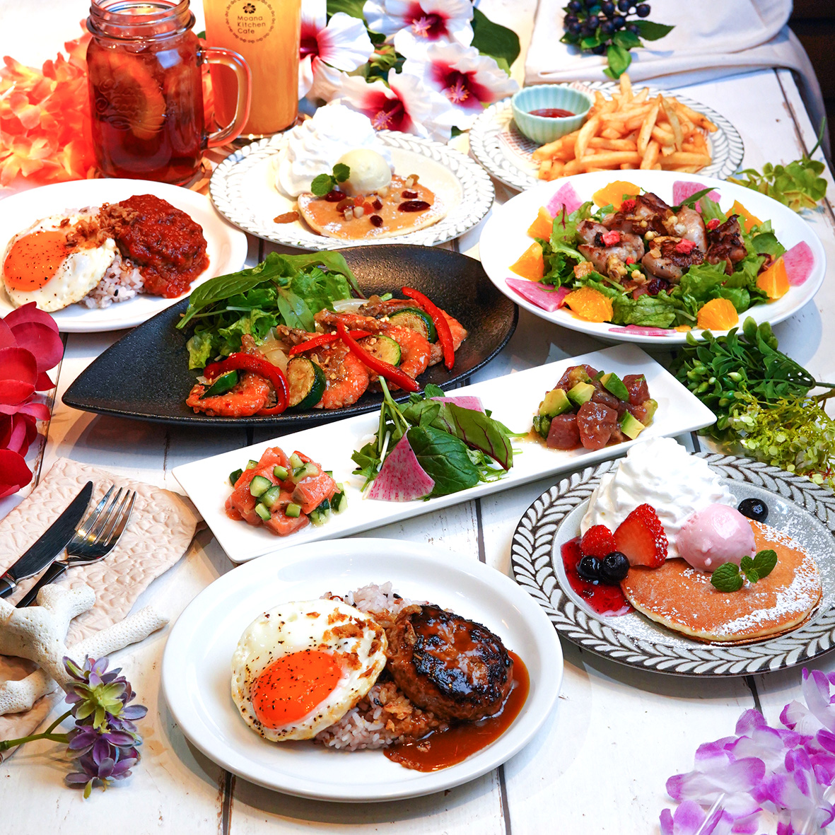 夏威夷风味可选松饼全5道菜 "Moana's（Moana's）女士聚会套餐"