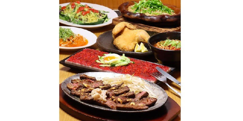 肉を愛す者へ捧ぐ！【4団体制覇コース】2時間飲み放題付　4900円
