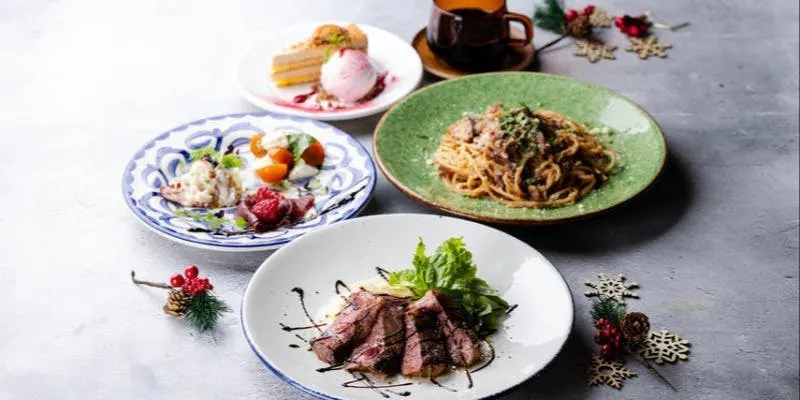 【LUNCH ANNIVERSARY COURSE】可选择的意面和嫩肩里脊塔利亚塔也可享用