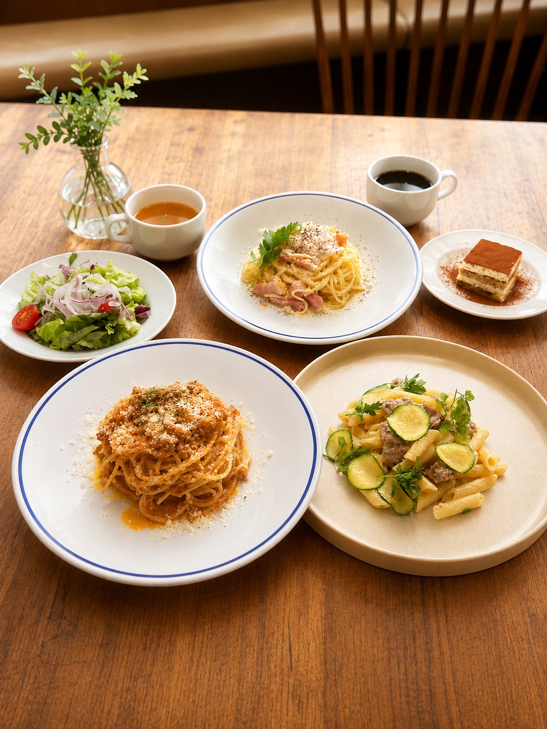 【プチご褒美ランチ】パスタを選べるランチコース　2,500円