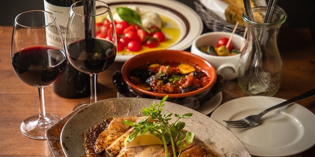 CasualCourse【A】– Includes roast pork and rich cream risotto, 6 dishes in total, with 2 hours of all-you-can-drink