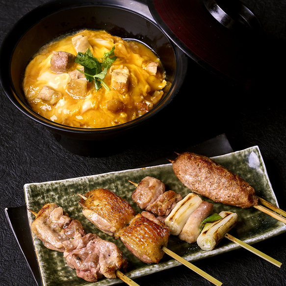 ◇店長一押し◇ 飲み放題2h付 焼鳥と究極の親子丼コース【全11品】¥7,500